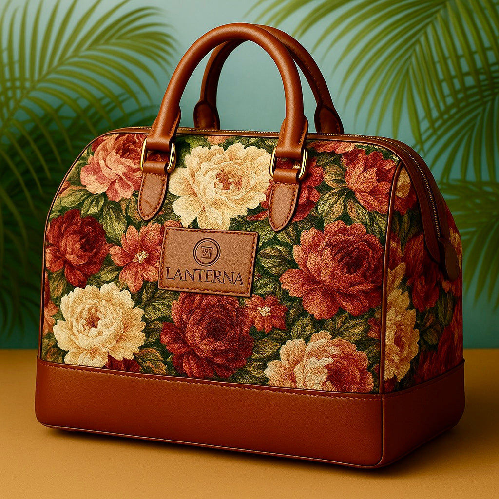 Peony Tapestry Vintage Carpet Bag