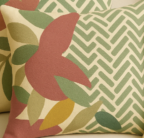 feng shui neutral BOTANICAL scatter cushion collection 1. 4x cushions