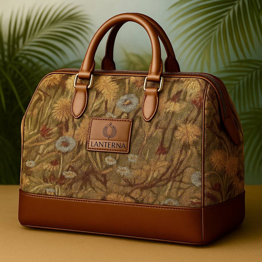 Vintage Dandelion  Lanterna Carpet Bag (overnight)