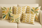 feng shui neutral BOTANICAL scatter cushion collection 1. 4x cushions